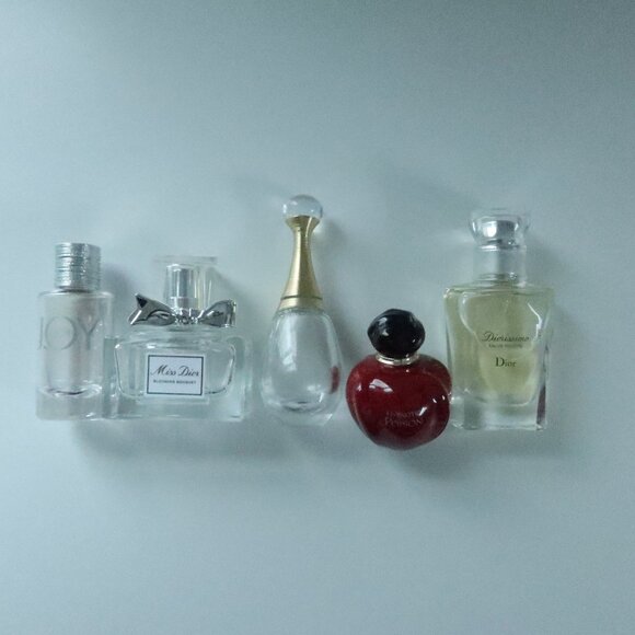 DIOR mini perfume set bottles Diorissimo Joy designer chic lux women - Picture 1 of 5